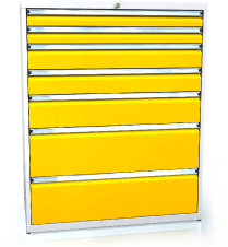 Drawer cabinet 1240 x 1014 x 600 - 7x drawers
